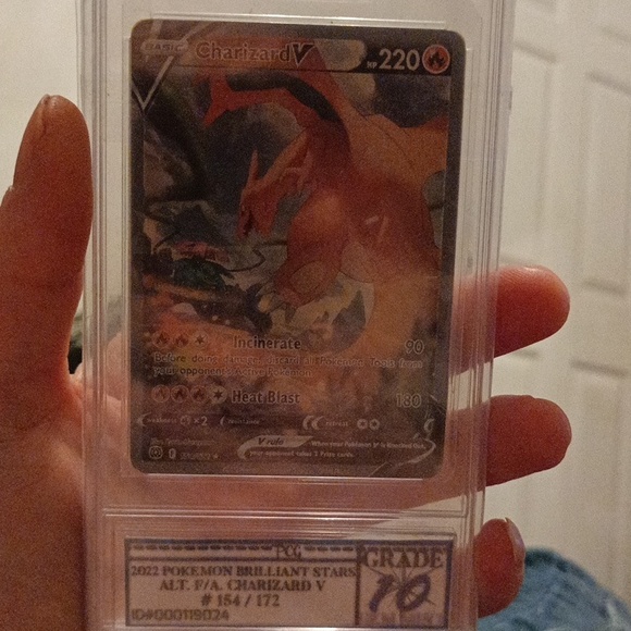 Pokemon Toys Graded Charizard V Alt Art Pokemon Card Poshmark